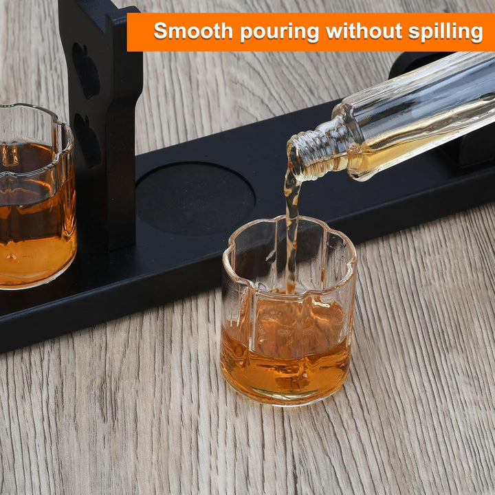 Whiskey Karaffe Set für Männer mit 2 Gläser, Männergeschenk Einzigartiges personalisiertes Geschenk