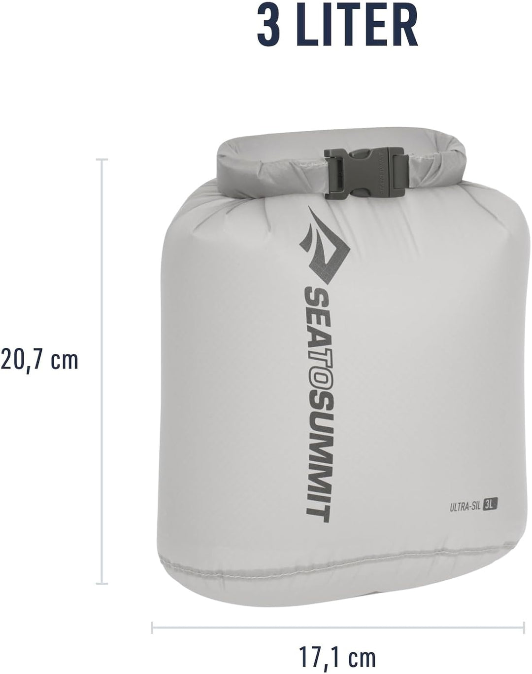 Sea to Summit - Ultra-SIL Dry Bag XS 3L - wasserdichte Aufbewahrung - Rollverschluss &amp; Patentierte F