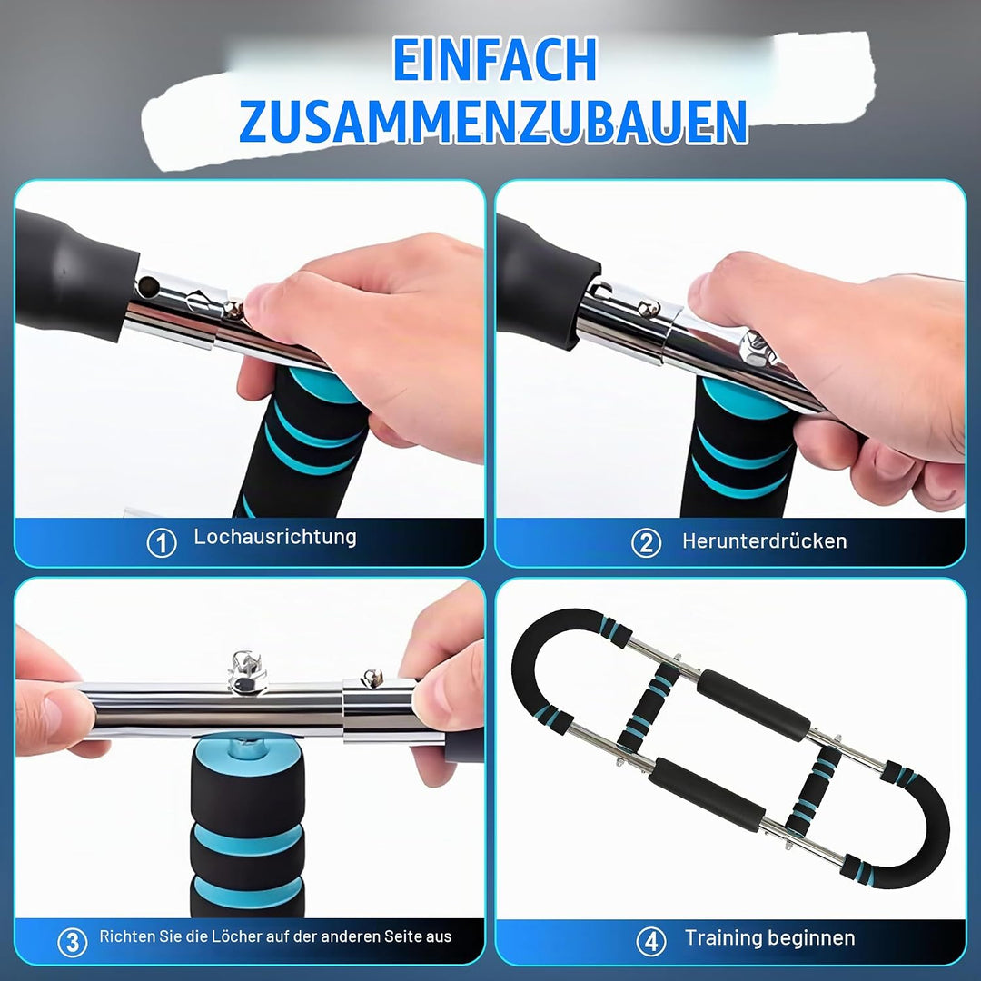 Adjustable Twister Arm Trainer for Men and Women - U-Shaped Chest Expander Twister Arm Exerciser wit
