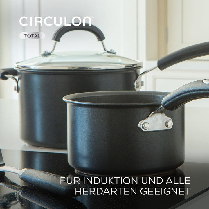 Circulon Total Wokpfanne Induktion 30 cm - Antihaftbeschichtete Servierpfanne mit Haltegriff - Induk