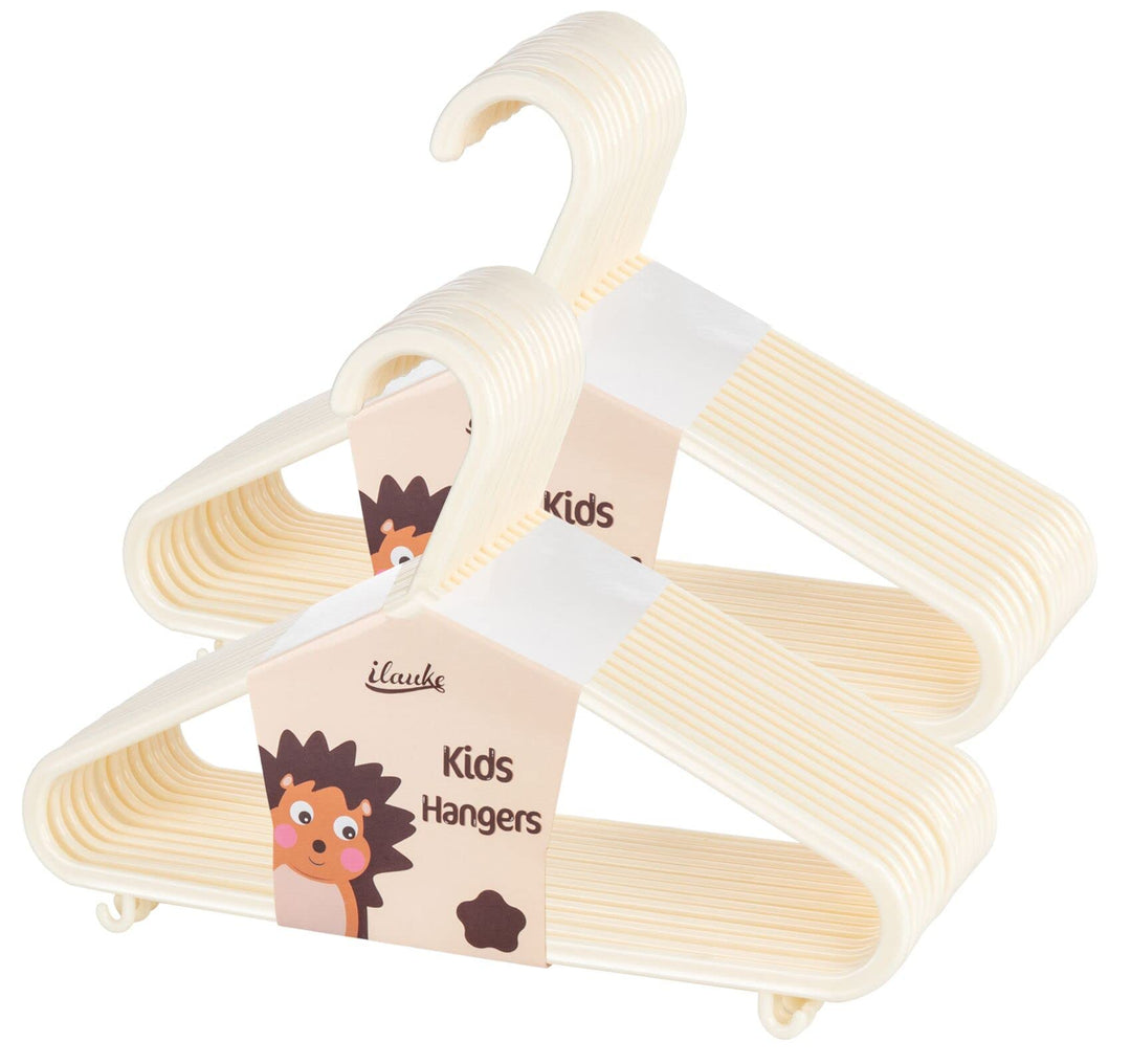 ilauke Babykleiderbügel Set, 40 Stück Kinderkleiderbügel Kleiderbügel Kleiderbügel für Babys und Kle