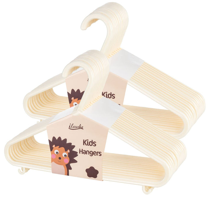ilauke Babykleiderbügel Set, 40 Stück Kinderkleiderbügel Kleiderbügel Kleiderbügel für Babys und Kle
