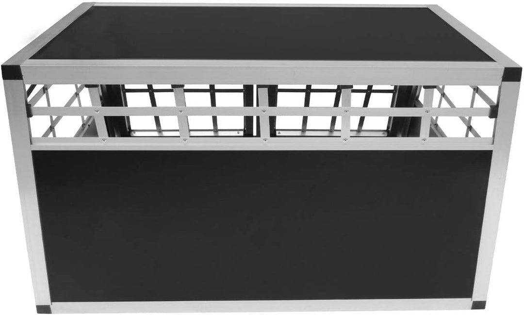 Auto Hundetransportbox kleine Doppelbox Hundebox Transportbox Gitterbox Fahrzeugbox Kofferraumbox Ka