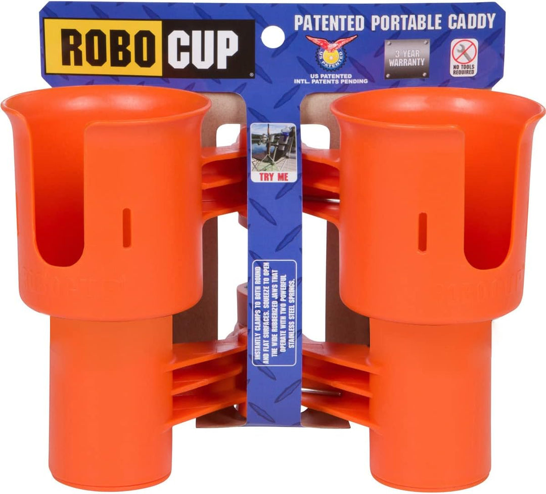 RoboCup Bester Getränkehalter für Getränke, Angeln, Strandkorb, Mikrofonständer Orange, Orange
