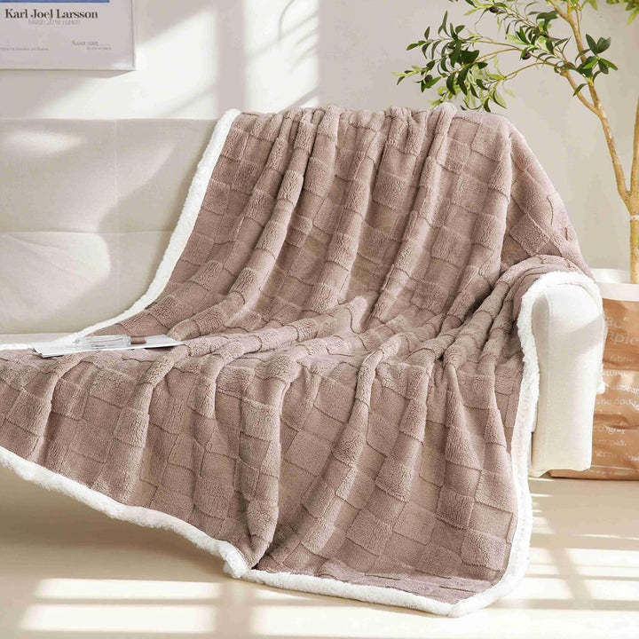 Gracelife Decke für Damen, Sherpa-Überwurfdecke für Couch, Flanell, gemütlich, weiche Decke für Bett