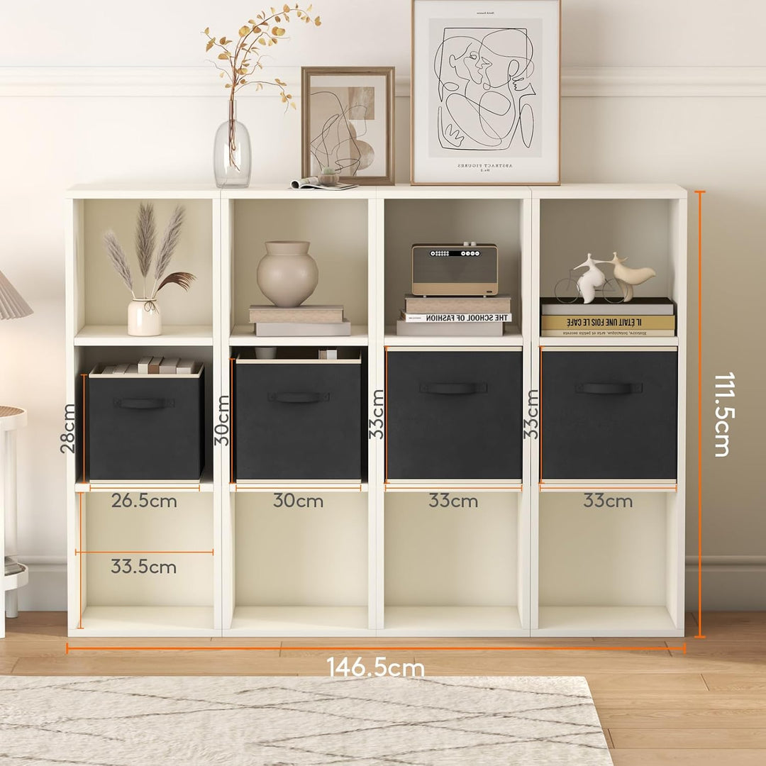 Lifewit 10 Stück Aufbewahrungsbox Stoff, Faltbare aufbewahrungsbox, 26 x 26 x 28 cm Aufbewahrung Ord
