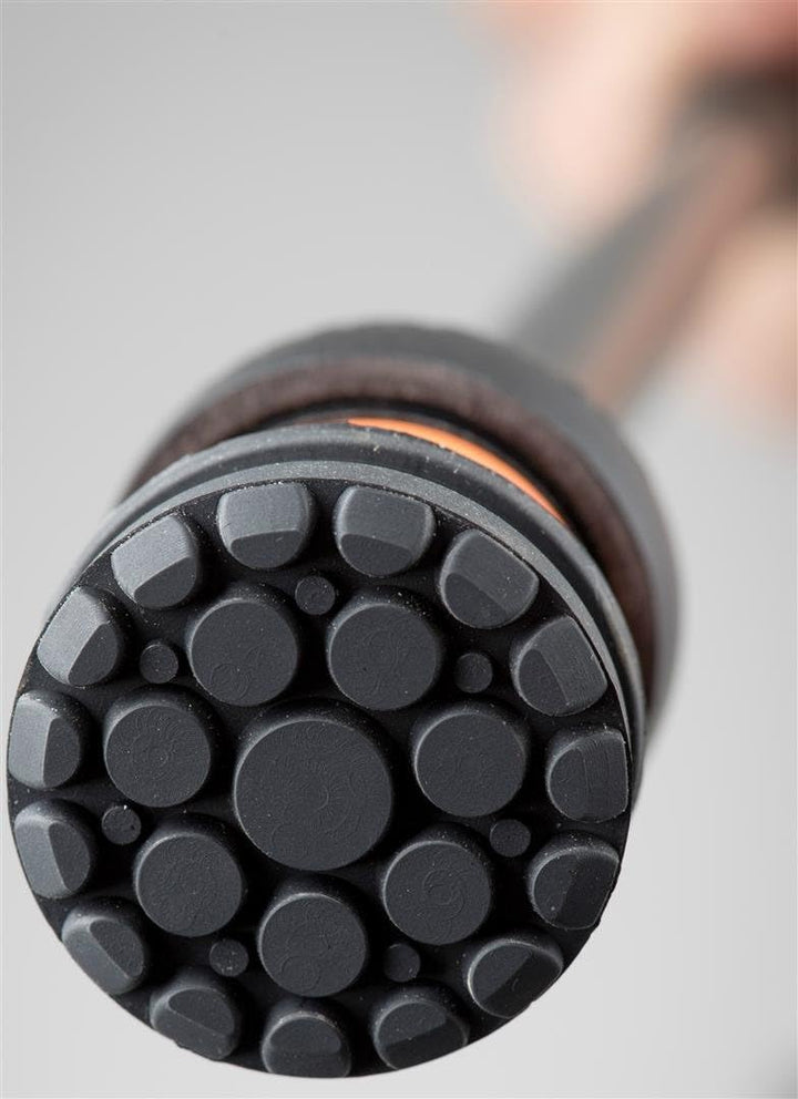 Flexyfoot Shock Absorbing Oval Handle Telescopic Walking Stick Schwarz Einzelbett, Schwarz Einzelbet