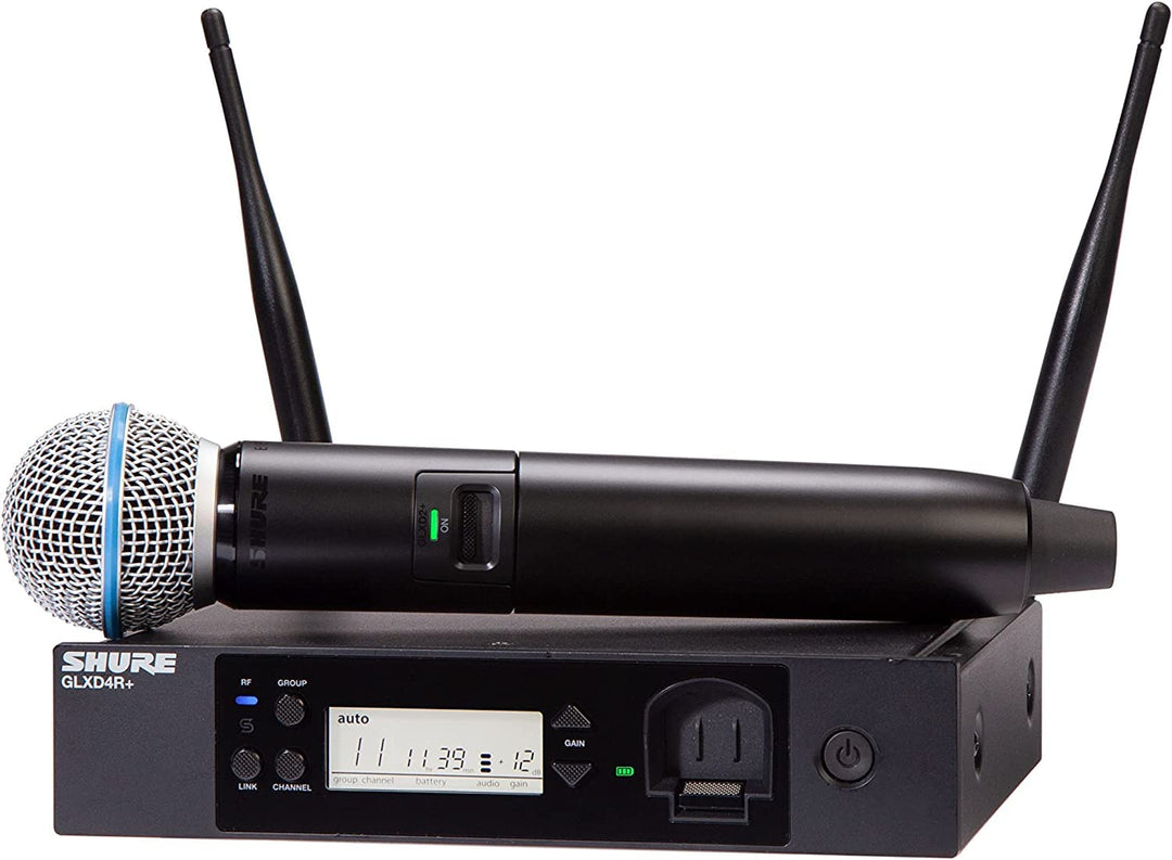 Shure GLXD24R+/B58 Dual Band Pro Digitales drahtloses Mikrofonsystem für Kirche, Karaoke, Gesang – 1