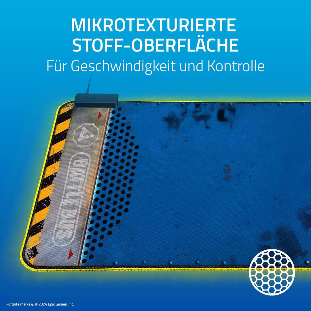Razer Goliathus Extended Chroma - Fortnite Edition Extra grosse weiche Gaming Maus-Matte mit RGB Bel