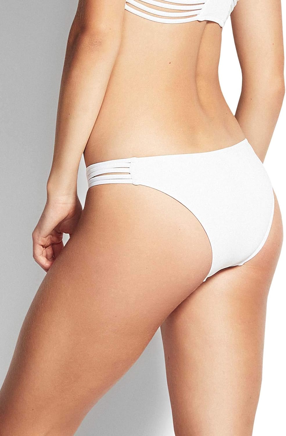 Seafolly Damen Active Multi Rouleau Brazilian Bikinihose 34 Weiss (White White), 34 Weiss (White Whi