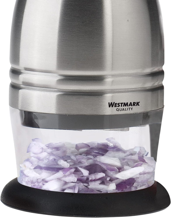 Westmark Zwiebel-/Knoblauchschneider/Universalhacker, Rostfreier Edelstahl/Kunststoff, 1000, Silber,