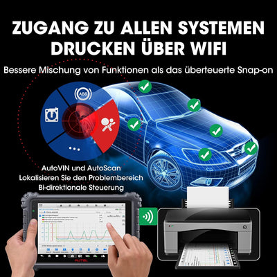 Autel Auto Diagnosegerät MaxiCOM MK906Pro OBD2 Scanner, Upgrade von MK908/MS906BT, Gleich wie MS906