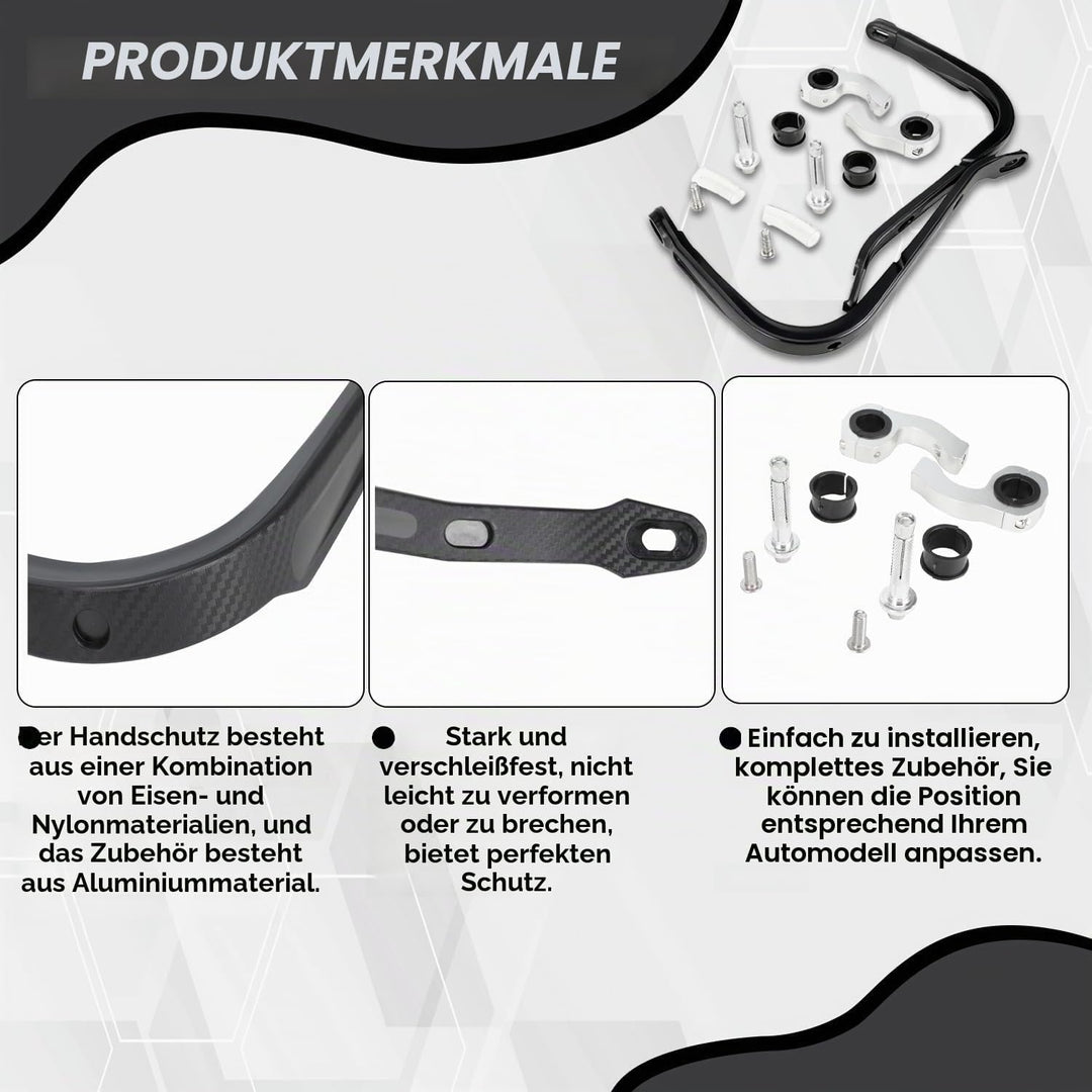 Paramani Moto Universale 7/20,3 cm, 22 mm e 1/20,3 cm 28 mm Manubrio a Spazzola per MX Motocross Dir
