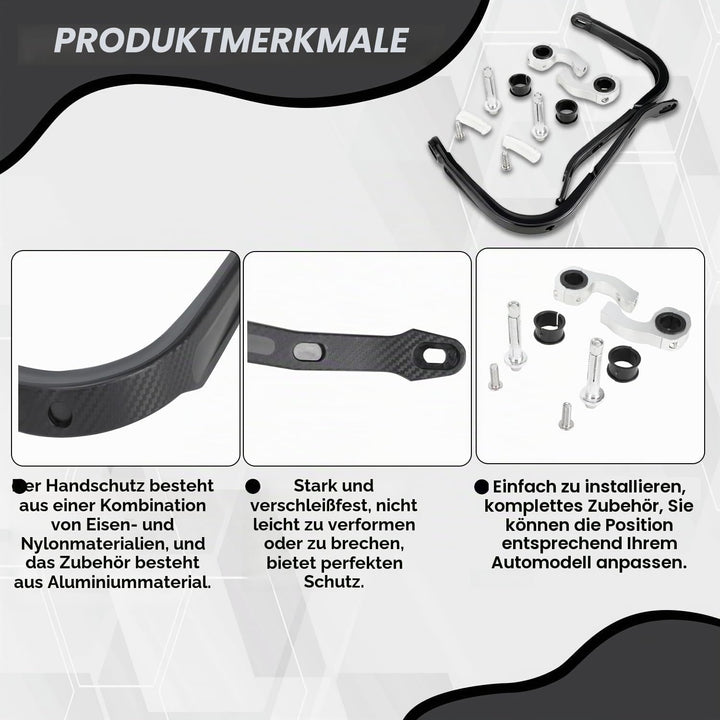Paramani Moto Universale 7/20,3 cm, 22 mm e 1/20,3 cm 28 mm Manubrio a Spazzola per MX Motocross Dir