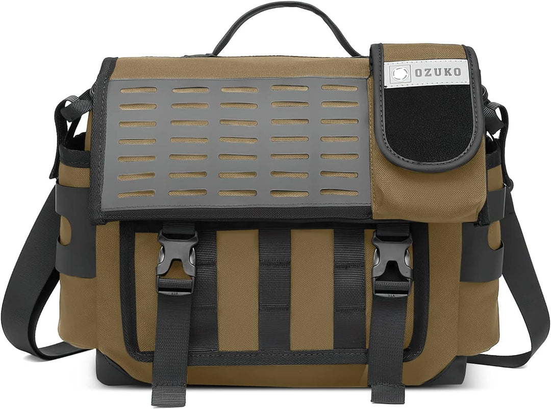VARLIVOO Mode Umhängetasche Herren Schultertasche 12,9 Zoll iPad Tasche Messenger Bag Kuriertasche A