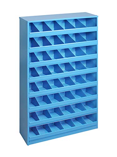 1a-TopStore XXL Profi Schüttenregal mit 48 Fächern aus stabilem Stahlblech, 85x50x12,5 cm, Wandregal
