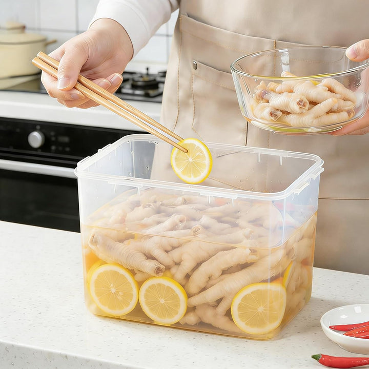 5L Gärungslagerbehälter, Kimchi Fermentation Container mit Luftdichtem Deckel, Kimchi Behälter, Kons