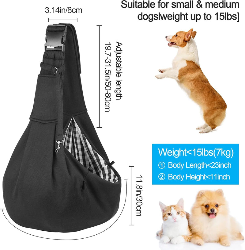 Hundetragetasche, Tragetuch Hund Verstellbar, Tragekraft bis 10kg – Angenehm, einstellbar, Verwendet