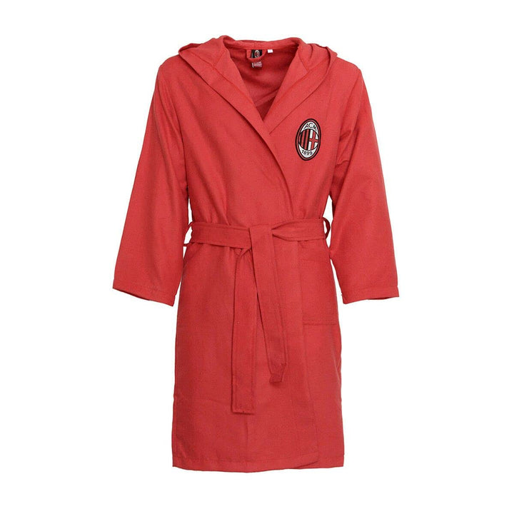 AC Milan Unisex M001 Bademantel aus Mikrofaser, rot, XL