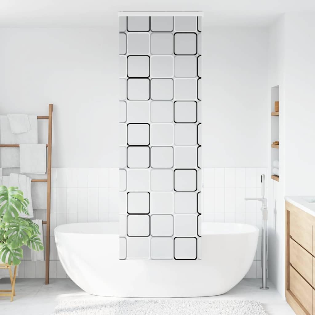 vidaXL Duschrollo mit Kassette 80x240 cm Stoffbreite 76 cm, Duschvorhang, Badewannenvorhang, Seitenz