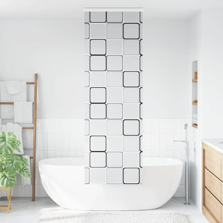 vidaXL Duschrollo mit Kassette 80x240 cm Stoffbreite 76 cm, Duschvorhang, Badewannenvorhang, Seitenz