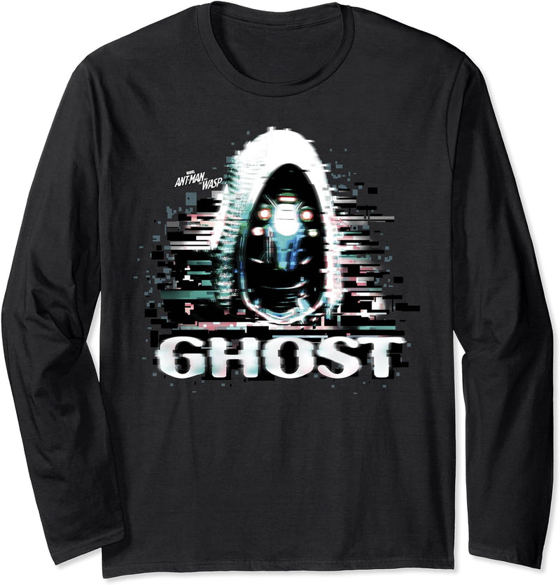 Marvel Ant-Man And The Wasp Ghost Glitch Portrait Langarmshirt