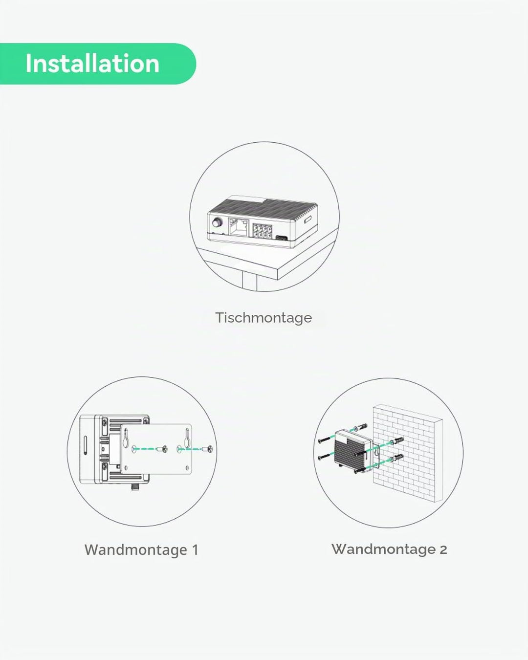 LINOVISION Mini Industrial 4G LTE Router mit geringem Stromverbrauch, GPS, RS232/RS485, DI/DO, USB-D