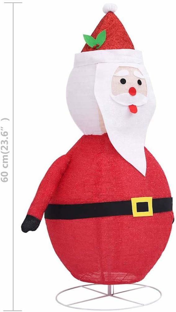 vidaXL Weihnachtsmann Figur LED Luxus Beleuchtet Nikolaus Santa Claus Weihnachtsdeko Weihnachten Dek