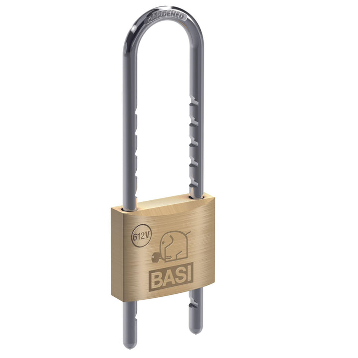 BASI | variables Vorhangschloss aus Messing | extra hoher Bügel | flexibel - verstellbar und abnehmb