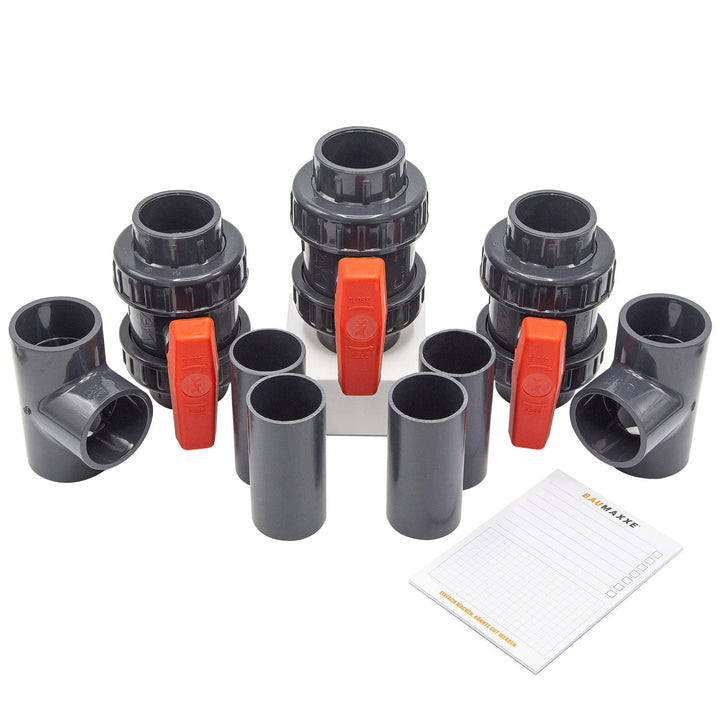 40 mm Pool Bypass Set für Wärmepumpen I Pool-Heizung und Solarheizung I Schwimmbadheizung I Bypass-K