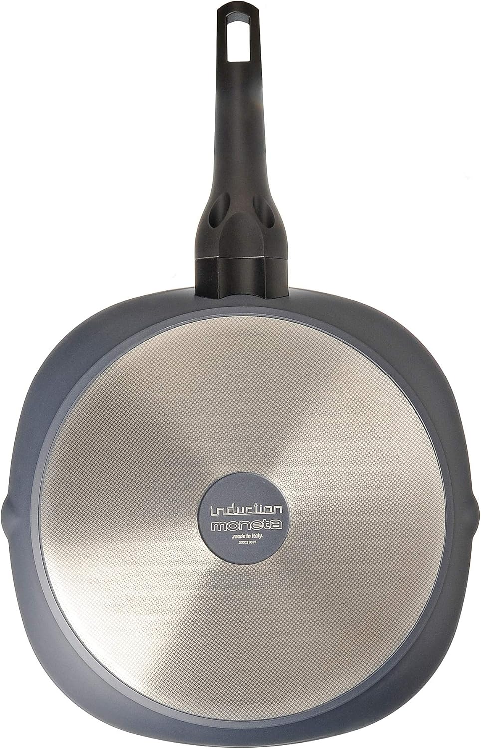 Moneta Aria Finegres Bistecchiera antiaderente Naturale 28cm, Alluminio, Grigio, anche per induzione