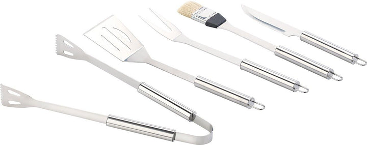 Rosenstein & Söhne Grillkoffer: Edelstahl-Grillbesteck im Aluminium-Koffer (Grillbesteckkoffer, Gril