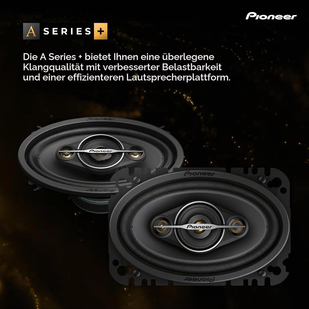Pioneer TS-A4671F 4 x 6" 4-Weg-Koaxial-Lautsprecher Set mit 2 Lautsprechern (je 210 W max., 30 W Sin