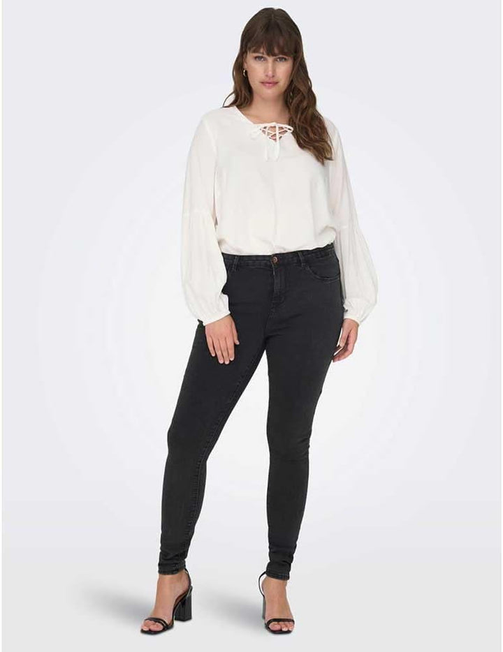 ONLY CARMAKOMA Damen Skinny-fit-Jeans 48W / 32L Dark Grey Denim, 48W / 32L Dark Grey Denim
