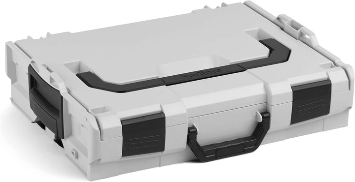 Sortimentsbox klein leer | L-BOXX 102 (grau) mit 5-fach Einlage | Profi Werkzeugkoffer leer inkl. So