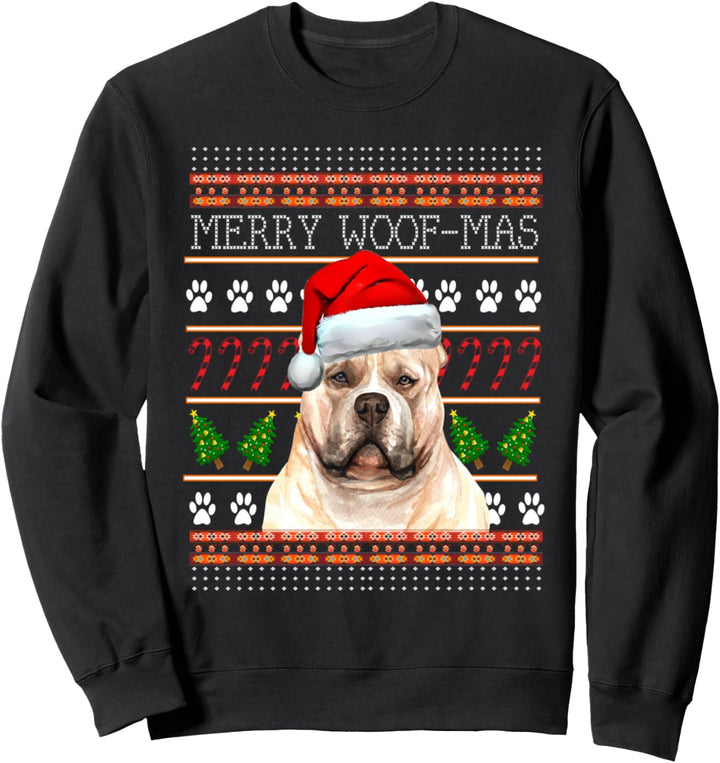 Hundebulldogge Hässlicher Weihnachtspullover Sweatshirt