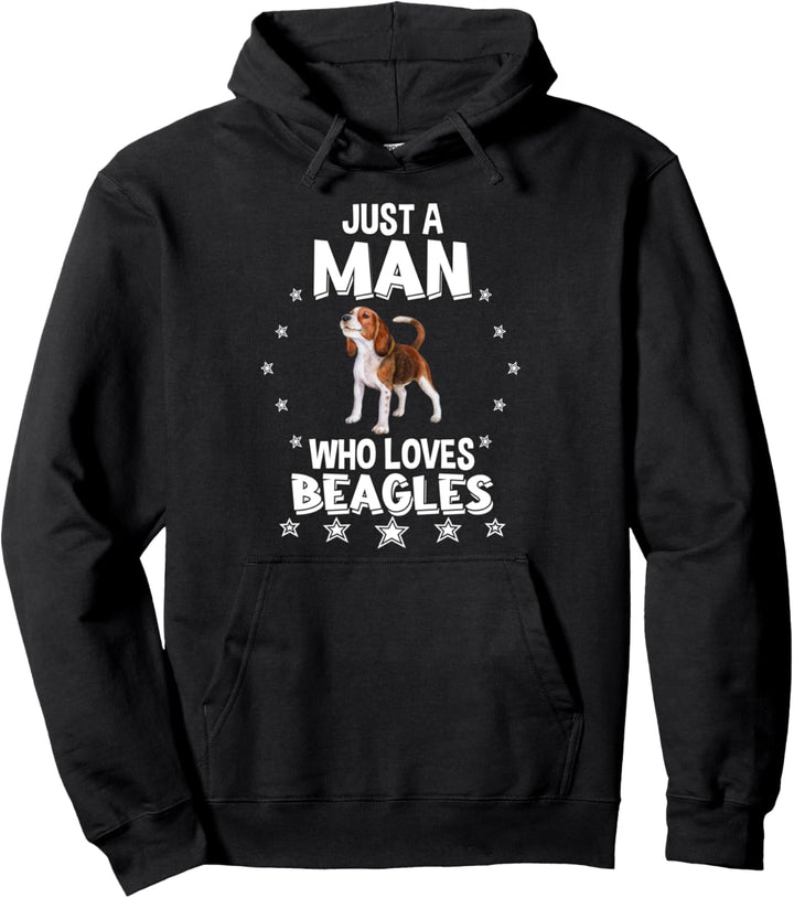 Herren Nur ein Mann der Beagle liebt Geschenk Beagle Pullover Hoodie