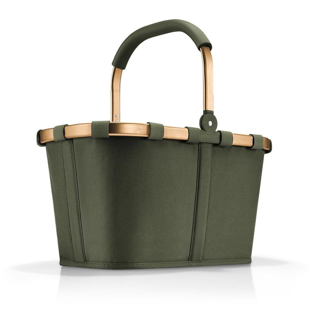 reisenthel carrybag forest gold – Stabiler Einkaufskorb mit viel Stauraum und praktischer Innentasch