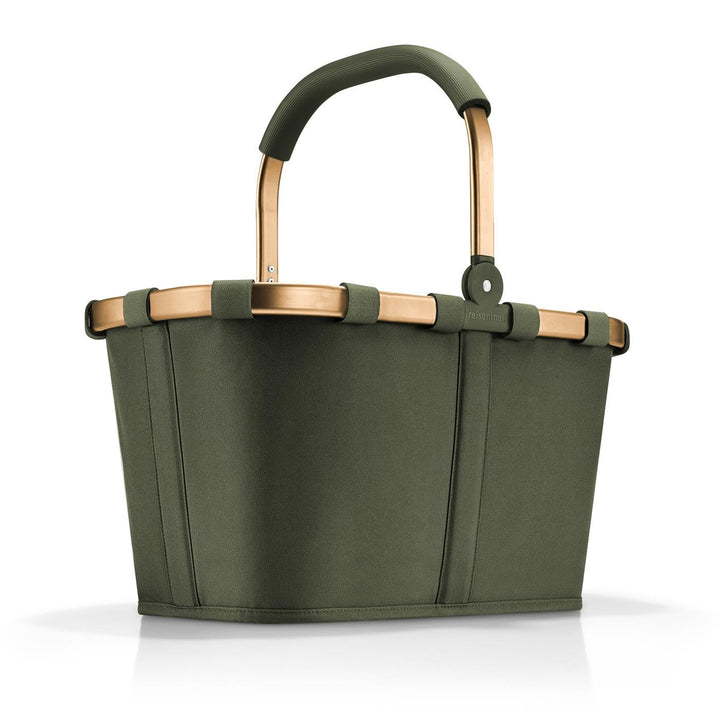 reisenthel carrybag forest gold – Stabiler Einkaufskorb mit viel Stauraum und praktischer Innentasch