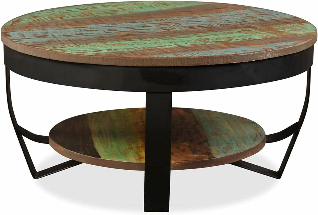 Gawany Couchtisch Raues Beistelltisch Wohnzimmer Sofatisch Kaffeetisch Industriellen Stil Altholz Ma