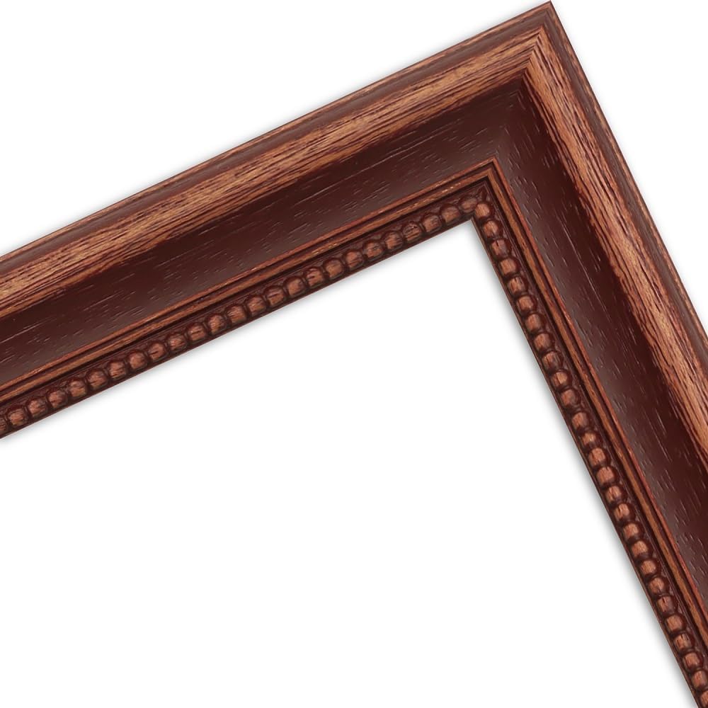 WANDStyle Bilderrahmen 30x40 Braun, Landhausstil Bilderrahmen Holz, hochwertiger Holzbilderrahmen, P