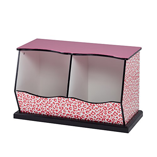 Fantasy Fields Children Rosa Holz Spielzeugkiste mit Schubladen TD-12473P Leopard, Leopard