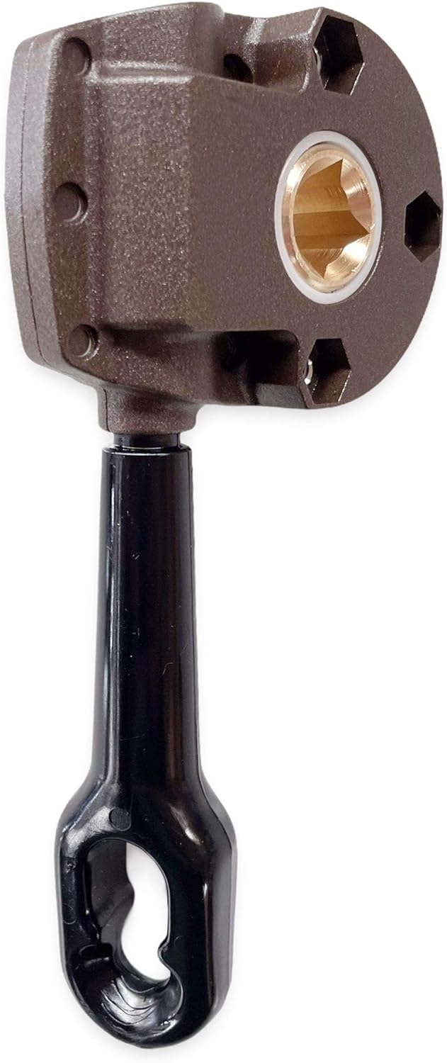 Universal-Markisenmaschine aus Bronze mit Befestigungsschrauben an der Halterung., Bronze