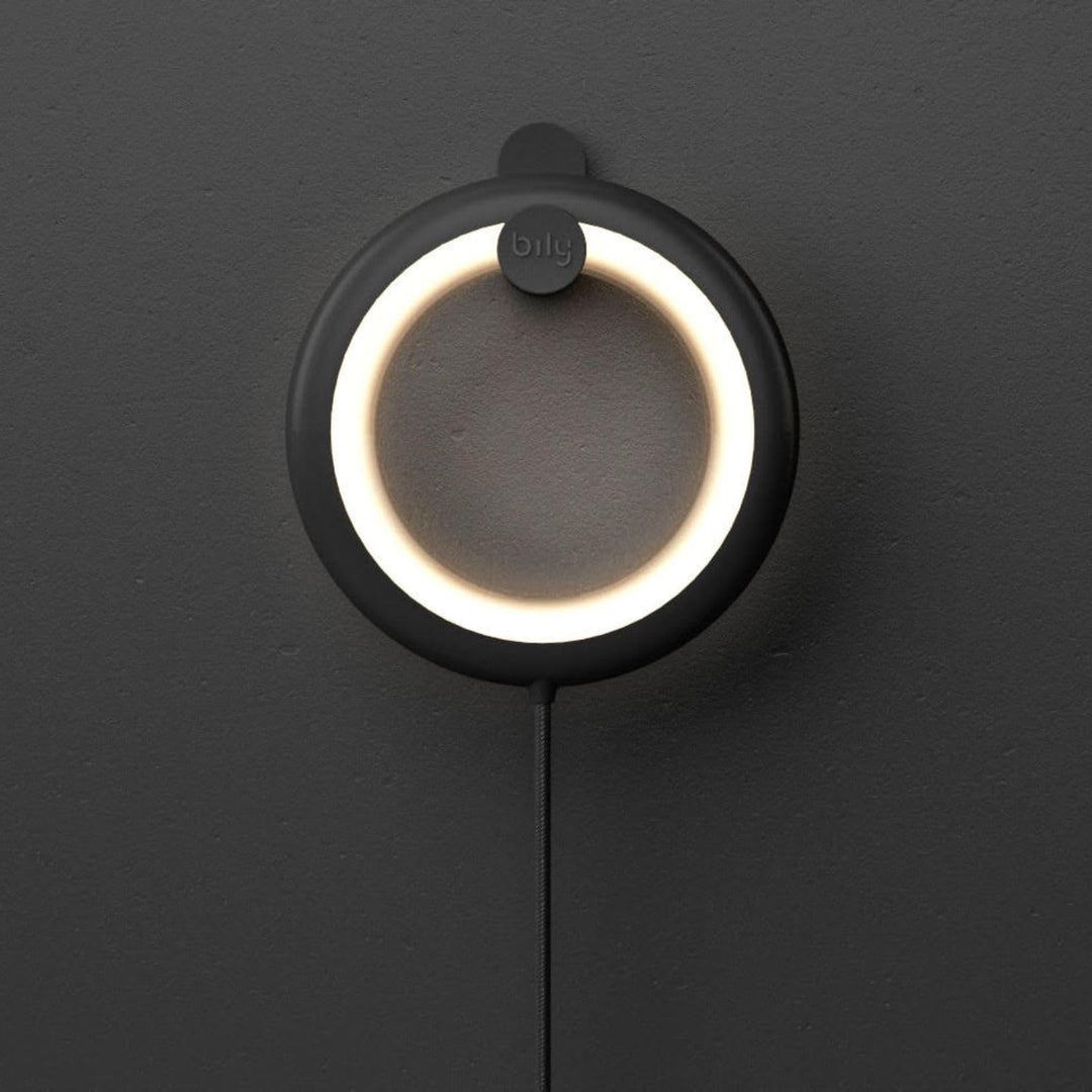 Bily LED-Leselampe, tragbar und nomadisch, schwarz – 3 Helligkeitsstufen, ohne Batterie oder Akkus,