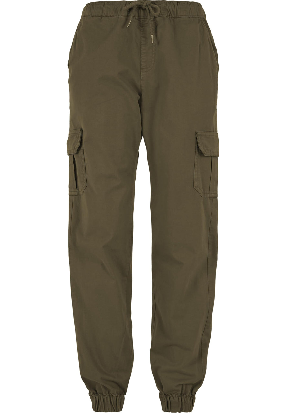Urban Classics Damen Ladies High Waist Cargo Jogging Pants Hose, summerolive, 26