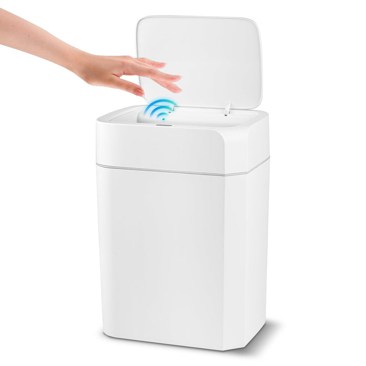 16L Mülleimer mit Sensor, Automatik Touchless Mülleimer mit Hand und Knie Sensor, Schnelle Reaktion,