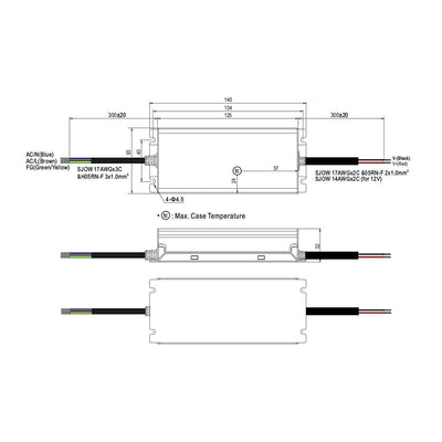 MEAN WELL XLG-100-24-A 96W 24V 4A LED Netzteil IP67