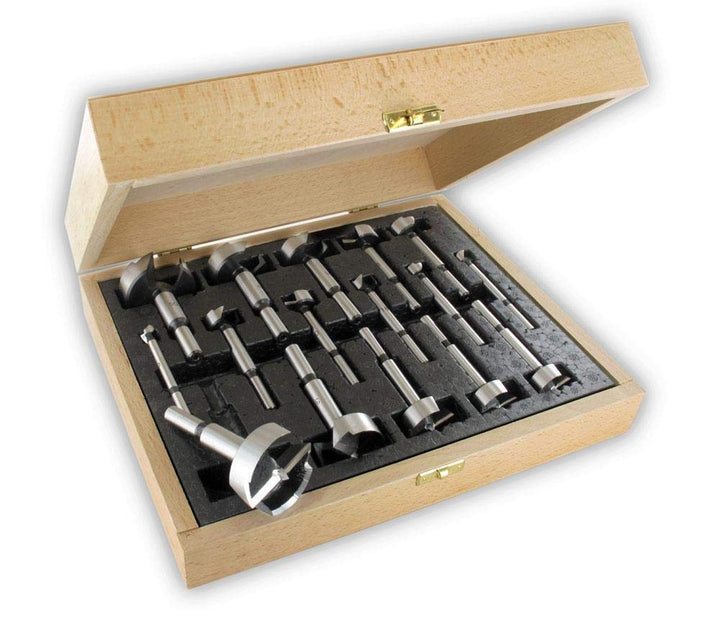 ENT 40316 16-tlg. Forstnerbohrer Premium-Set - Durchmesser (D) 10-12-15-18-20-22-24-25-26-28-30-35-3