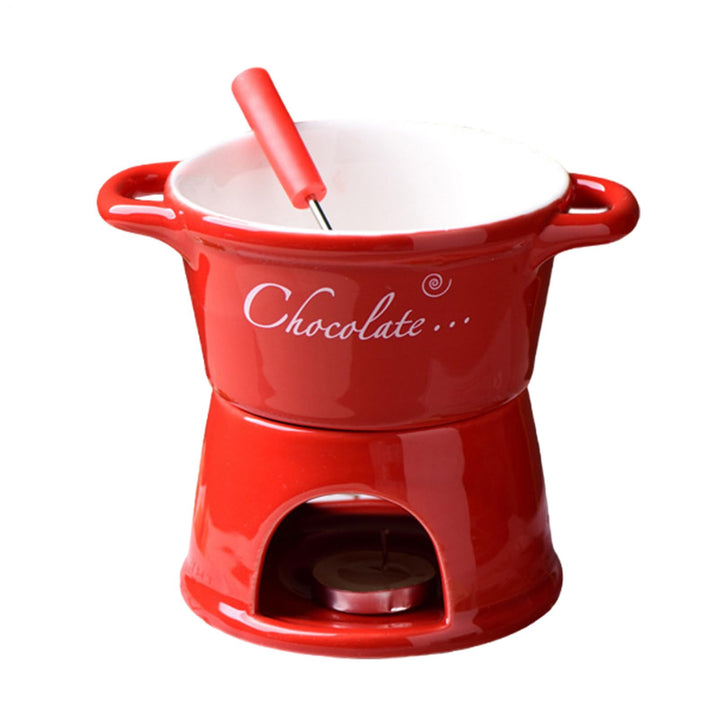 Generisch Tasse Mit Gabel Schokolade, Schoko Fondue Tasse, Becher Zum Schmelzen Von Schokolade, Kera