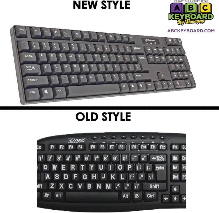 shmagegi inc. Alphabetical Order English Keyboard schwarz 1